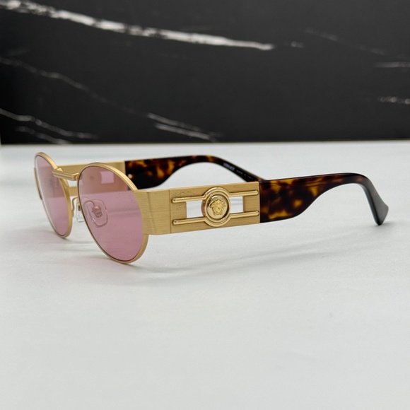 NEW MOD 2264 1002/84 VERSACE WOMEN SUNGLASSES VE2264 100284 GOLD VE2264 1002/84 main image 6